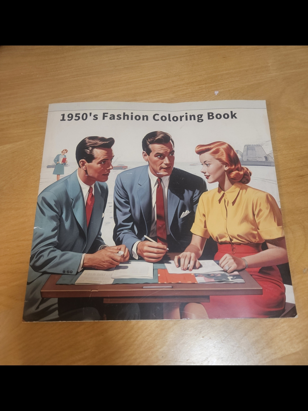 Unused Brand New 1950s Adult Coloring Book